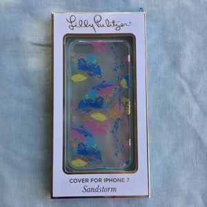 NWT Lilly Pulitzer clear Sandstorm fish iPhone 7/8 case